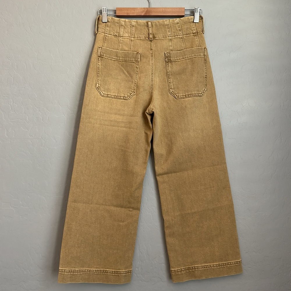 Maeve by Anthropologie The Colette Denim Cropped Wide-Leg Jeans - Picture 7 of 10